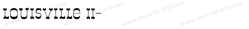 louisville II字体转换